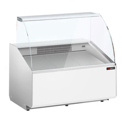 Witryna chłodnicza - 944x979mm - 200L - front Biały - z 1 drzwiami
