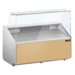 Witryna chłodnicza - 1256x979mm - 262L - front Beżowy - z 2 drzwiami