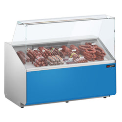 Witryna chłodnicza - 1256x979mm - 262L - front Hellblau - z 2 drzwiami - 1 półki