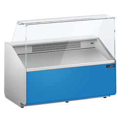 Witryna chłodnicza - 1256x979mm - 262L - front Hellblau - z 2 drzwiami - 1 półki