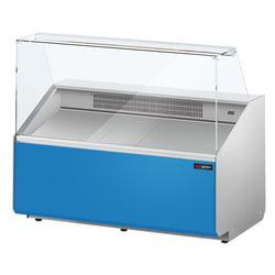Witryna chłodnicza - 1256x979mm - 262L - front Hellblau - z 2 drzwiami - 1 półki