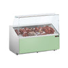 Refrigerated display counter – 1300 mm – light green front panel