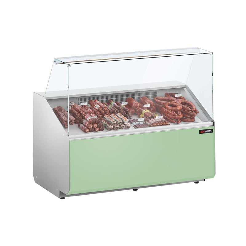 Witryna chłodnicza - 1256x979mm - 262L - front Panel przedni Hellgrün - z 2 drzwiami - na rynek PL