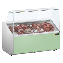 Witryna chłodnicza - 1256x979mm - 262L - front Panel przedni Hellgrün - z 2 drzwiami - na rynek PL