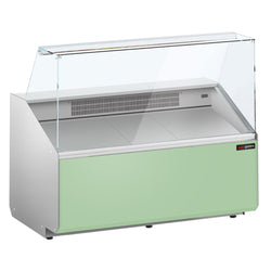 Witryna chłodnicza - 1256x979mm - 262L - front Panel przedni Hellgrün - z 2 drzwiami - na rynek PL