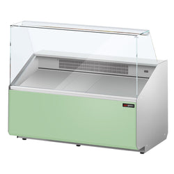 Witryna chłodnicza - 1256x979mm - 262L - front Panel przedni Hellgrün - z 2 drzwiami - na rynek PL
