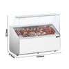 Witryna chłodnicza PREMIUM - 1256x979mm - 262L - Biały - z 2 drzwiami - 1 półki - na rynek PL