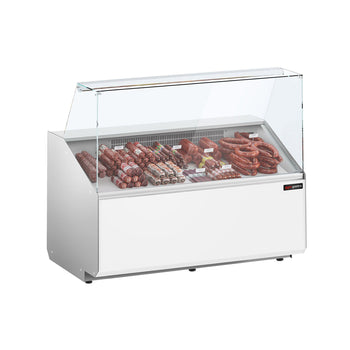 Witryna chłodnicza PREMIUM - 1256x979mm - 262L - Biały - z 2 drzwiami - 1 półki - na rynek PL