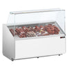 Witryna chłodnicza PREMIUM - 1256x979mm - 262L - Biały - z 2 drzwiami - 1 półki - na rynek PL