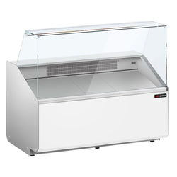Witryna chłodnicza PREMIUM - 1256x979mm - 262L - Biały - z 2 drzwiami - 1 półki - na rynek PL