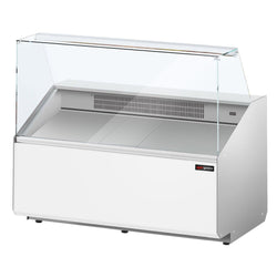 Witryna chłodnicza PREMIUM - 1256x979mm - 262L - Biały - z 2 drzwiami - 1 półki - na rynek PL