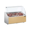 Witryna chłodnicza - 1256x979mm - 262L - front Beżowy panel przedni - z 2 drzwiami