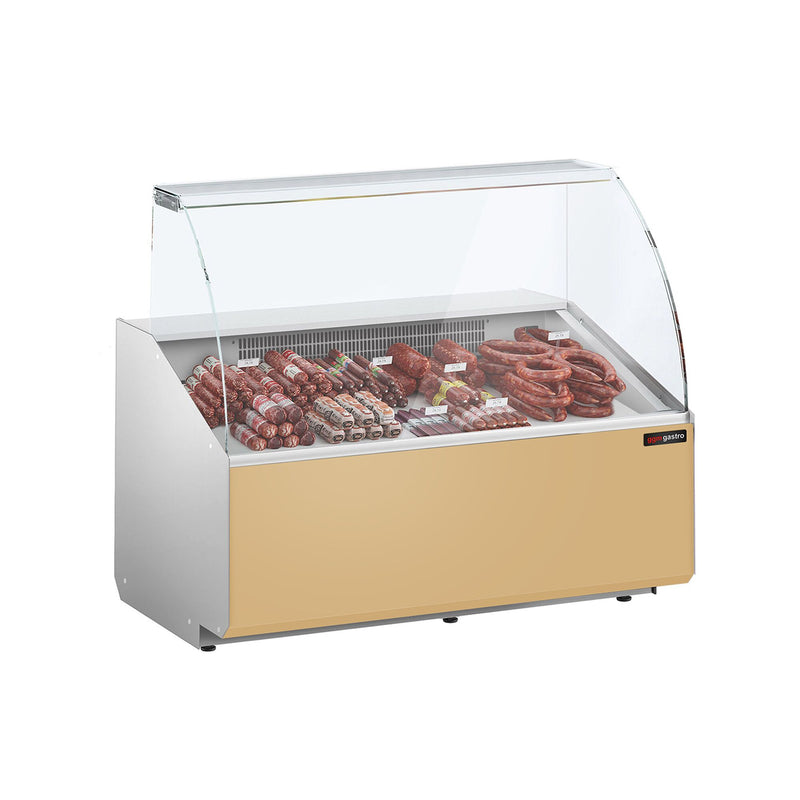 Witryna chłodnicza - 1256x979mm - 262L - front Beżowy panel przedni - z 2 drzwiami