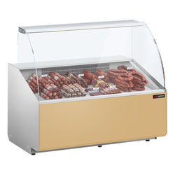 Witryna chłodnicza - 1256x979mm - 262L - front Beżowy panel przedni - z 2 drzwiami