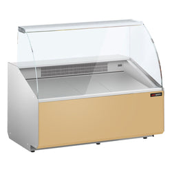 Witryna chłodnicza - 1256x979mm - 262L - front Beżowy panel przedni - z 2 drzwiami