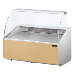 Witryna chłodnicza - 1256x979mm - 262L - front Beżowy panel przedni - z 2 drzwiami