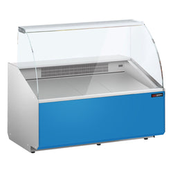 Witryna chłodnicza - 1256x979x1323mm - 262L - front Hellblau - z 2 drzwiami - na rynek PL