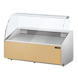 Witryna chłodnicza - 1568x979mm - 324L - front Beżowy - z 2 drzwiami - na rynek PL