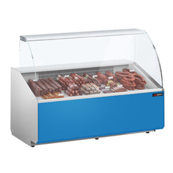 Witryna chłodnicza - 1568x979mm - 324L - front Hellblau - z 2 drzwiami - 1 półki - na rynek PL