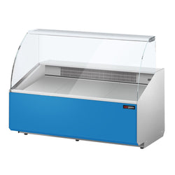 Witryna chłodnicza - 1568x979mm - 324L - front Hellblau - z 2 drzwiami - 1 półki - na rynek PL