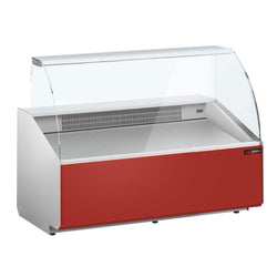 Witryna chłodnicza - 1568x979x1323mm - 324L - front Ciemnoczerwony - z 2 drzwiami
