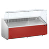Witryna chłodnicza - 2506x979mm - 512L - front Czerwony (RAL3003) - z 4 drzwiami - na rynek PL