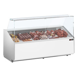 Witryna chłodnicza - 2506x979mm - 512L - front Biały - z 4 drzwiami