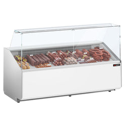 Witryna chłodnicza - 2506x979mm - 512L - front Biały - z 4 drzwiami