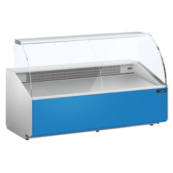 Witryna chłodnicza - 2506x979mm - 512L - front Hellblau - z 4 drzwiami - 1 półki