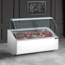 Witryna chłodnicza - 1256x979mm - 262L - front Biały - z 2 drzwiami