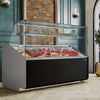 Witryna chłodnicza - 1256x979mm - 262L - front Czarny - z 2 drzwiami - 1 półki - na rynek PL