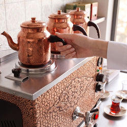 Gas & Electric Copper Tea Kettle - 940mm - 33 Litres