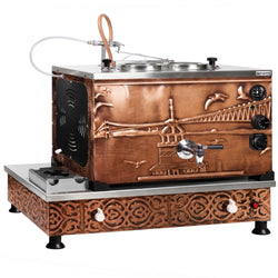 Commercial Gas & Electric Copper Tea Urn - 770mm - 22 Litres - Istanbul Design