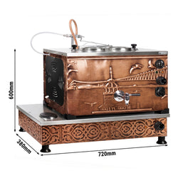 Elektryczny miedziany czajnik do herbaty - 720 mm - 22 litry - Istanbul Design