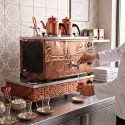 Commercial Electric Copper Tea Urn - 720mm - 22 Litres - Istanbul Design