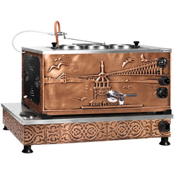 Commercial Electric Copper Tea Urn - 870mm - 33 Litres - Istanbul Design