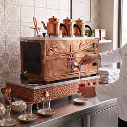 Commercial Electric Copper Tea Urn - 870mm - 33 Litres - Istanbul Design