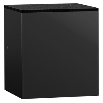 Lada kasowa MADRID - 800 mm - Blat z czarnego marmuru - Czarny mat - Prime Gastro