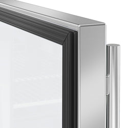 Stół chłodniczy do napojów ECO - 2200x700 mm - z 4 szklanymi drzwiami