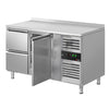 Refrigerated counter ECO – 1360 x 700 mm – with 1 door and 2 drawers – with upstand, image 6 of 14