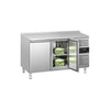 Commercial Counter Fridge ECO - 1360x700mm - with 2 doors - with upstand - capacity 282 litres