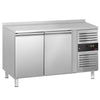 Commercial Counter Fridge ECO - 1360x700mm - with 2 doors - with upstand - capacity 282 litres