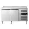 Commercial Counter Fridge ECO - 1360x700mm - with 2 doors - with upstand - capacity 282 litres