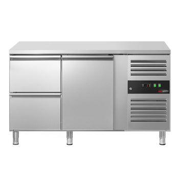 Stół chłodniczy ECO - 1360x700 mm - z 1 drzwiami & 2 szufladami - Prime Gastro