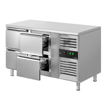 Stół chłodniczy ECO - 1360x700 mm - z 4 szufladami - Prime Gastro