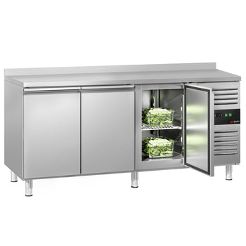 Stół chłodnicy ECO - 1795x700 mm - z 3 drzwiami & panelem tylnym - Prime Gastro