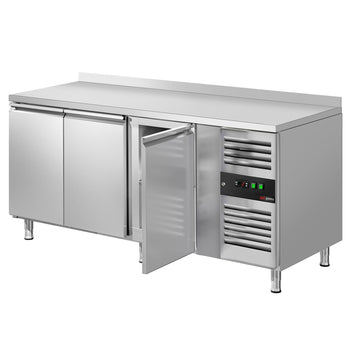 Stół chłodnicy ECO - 1795x700 mm - z 3 drzwiami & panelem tylnym - Prime Gastro