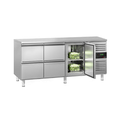 Stół chłodniczy ECO - 1795x700 mm - z 1 drzwiami & 4 szufladami