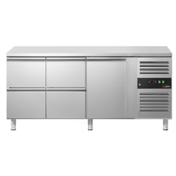 Stół chłodniczy ECO - 1795x700 mm - z 1 drzwiami & 4 szufladami