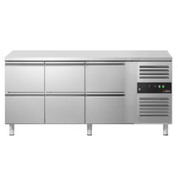 Stół chłodniczy ECO - 1795x700 mm - z 6 szufladami